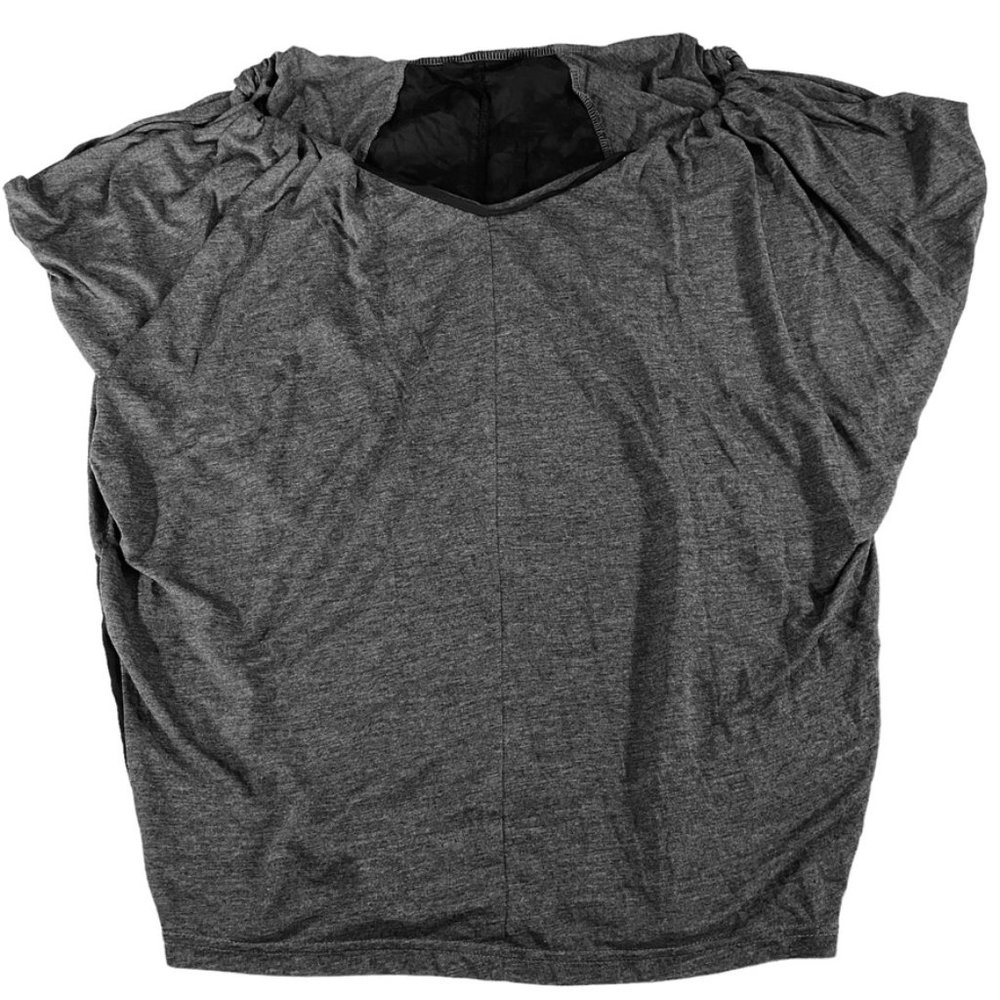 Pure Sugar Raglan sleeve contrast loose cute Tee in dark gray EUC